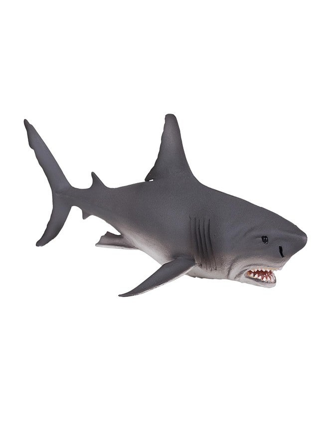 MOJO Large Great White Shark Realistic International Wildlife Toy Replica Hand Painted Figurine - Image 1